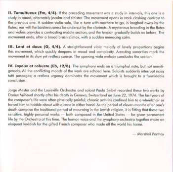 CD Darius Milhaud: Darius Milhaud