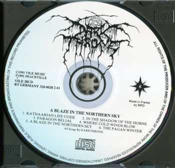 LP Darkthrone: Blaze In The Northern Sky - Clear Vinyl