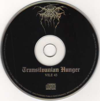 LP Darkthrone: Transilvanian Hunger - Clear Vinyl