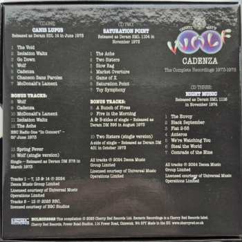 3CD/Doos Darryl Way's Wolf: Cadenza (The Complete Recordings 1973-1974)