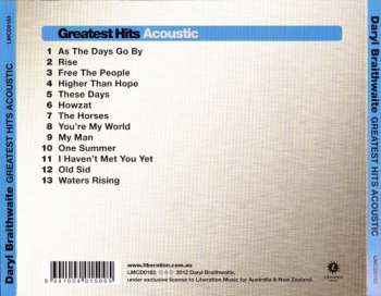 CD Daryl Braithwaite: Greatest Hits Acoustic
