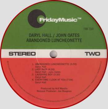 LP Daryl Hall & John Oates: Abandoned Luncheonette LTD | CLR