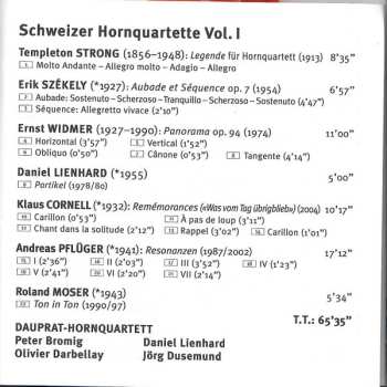 CD Dauprat-Hornquartett: Schweizer Hornquartette Vol. 1