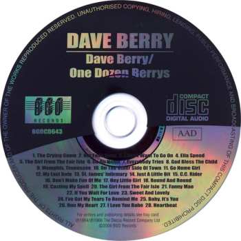 CD Dave Berry: Dave Berry / One Dozen Berrys