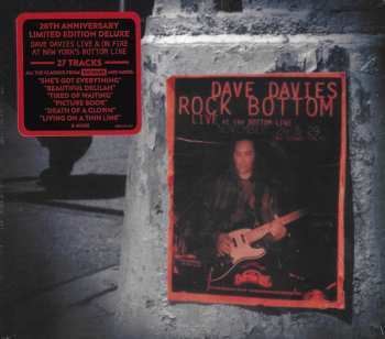 2CD Dave Davies: Rock Bottom: Live At The Bottom Line DLX | LTD