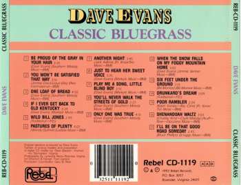CD Dave Evans: Classic Bluegrass