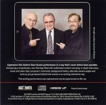 CD Dave Grusin: An Evening With Dave Grusin