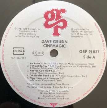 LP Dave Grusin: Cinemagic