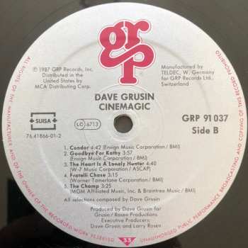 LP Dave Grusin: Cinemagic