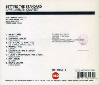 CD Dave Liebman Quartet: Setting The Standard