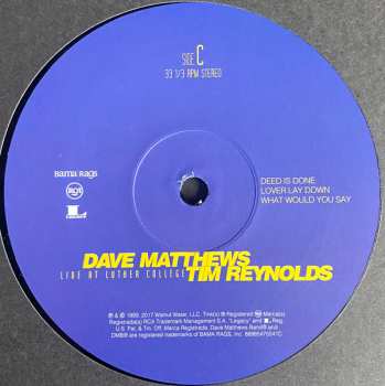 4LP/Doos Dave Matthews: Live At Luther College