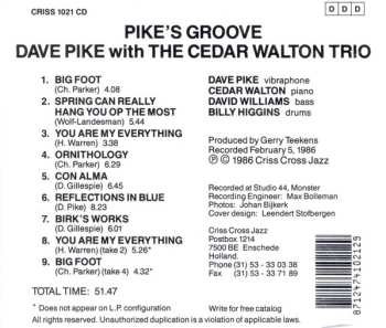 CD Dave Pike: Pike's Groove
