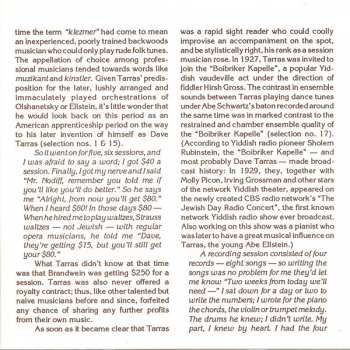 CD Dave Tarras: Yiddish-American Klezmer Music 1925-1956