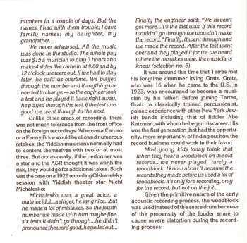 CD Dave Tarras: Yiddish-American Klezmer Music 1925-1956