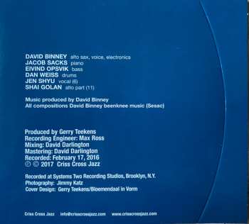 CD David Binney: The Time Verses