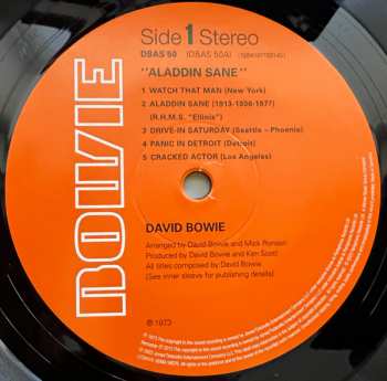 LP David Bowie: Aladdin Sane LTD