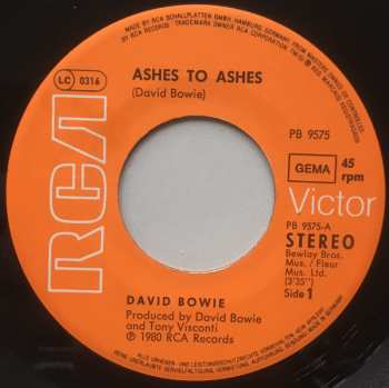 SP David Bowie: Ashes To Ashes
