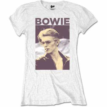 Merch David Bowie: Dames T-shirt Smoking 