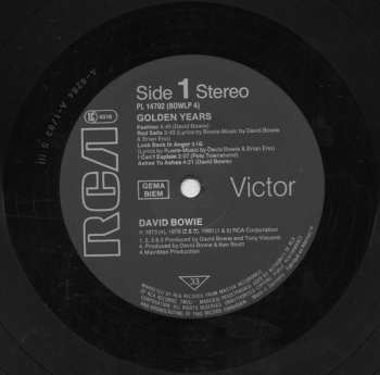 LP David Bowie: Golden Years