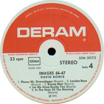2LP David Bowie: Images 1966 - 1967