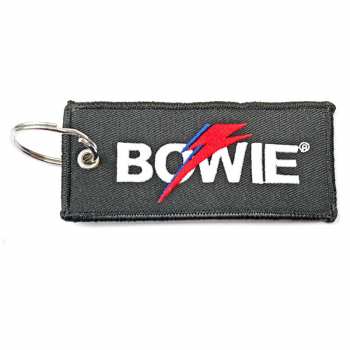 Merch David Bowie: Sleutelhanger Flash Logo David Bowie 