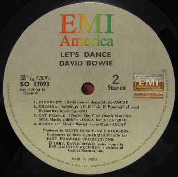 LP David Bowie: Let's Dance