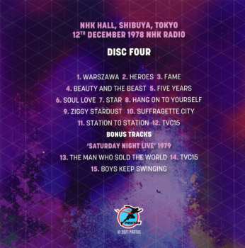4CD/Doos David Bowie: Live 74-79