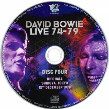4CD/Doos David Bowie: Live 74-79