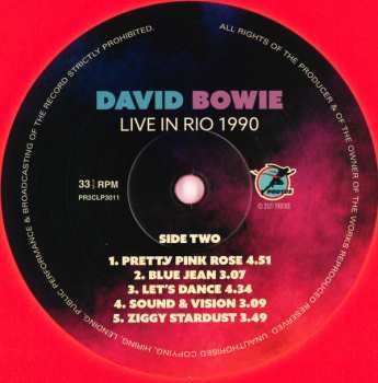 2LP David Bowie: Live in Rio 1990 LTD | NUM | CLR