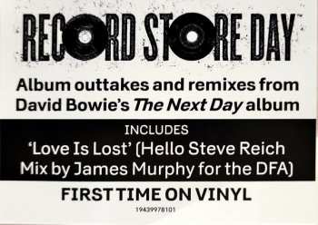 LP David Bowie: The Next Day Extra EP LTD