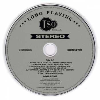 CD David Bowie: Toy E.P. ("You've Got It Made With All The Toys") LTD