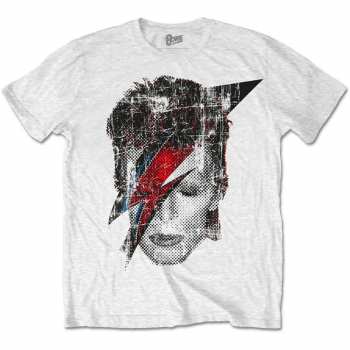 Merch David Bowie: T-shirt Halftone Flash Face 