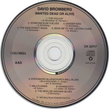 CD David Bromberg: Wanted Dead Or Alive