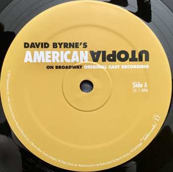 2LP David Byrne: David Byrne's American Utopia On Broadway (Original Cast Recording)