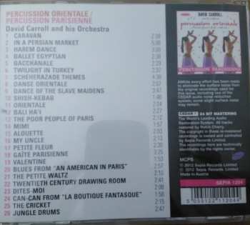 CD David Carroll & His Orchestra: Percussion Orientale: Musical Sounds Of The Middle East And Percussion Parisienne