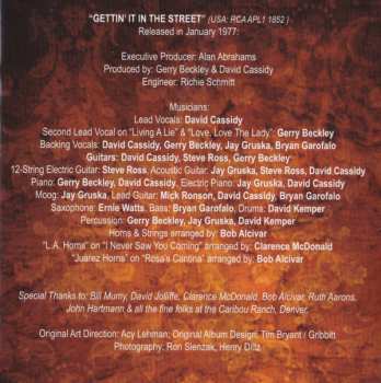 CD David Cassidy: Home Is Where The Heart Is... / Gettin' It In The Street