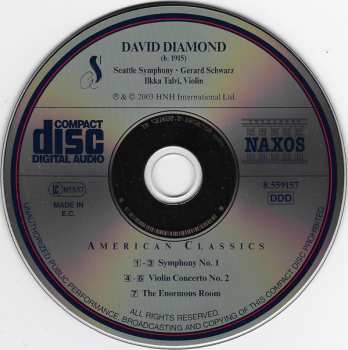 CD Gerard Schwarz: Symphony No. 1 / Violin Concerto No. 2 / The Enormous Room
