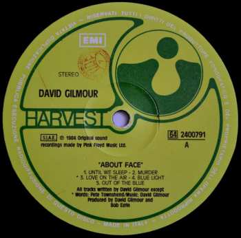 LP David Gilmour: About Face