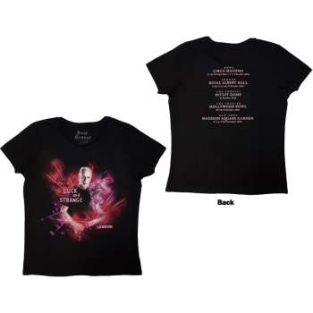 Merch David Gilmour: David Gilmour Ladies T-shirt: Luck & Strange London (black) (back Print & Ex-tour) (small) S