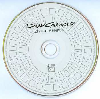 2CD David Gilmour: Live At Pompeii LTD