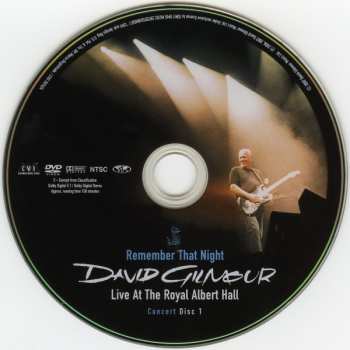 2DVD David Gilmour: Remember That Night (Live At The Royal Albert Hall)