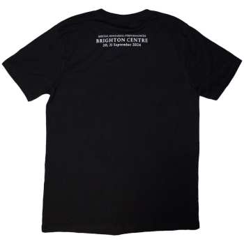 Merch David Gilmour: David Gilmour Unisex T-shirt: Luck & Strange Brighton (black) (back Print & Ex-tour) (small) S