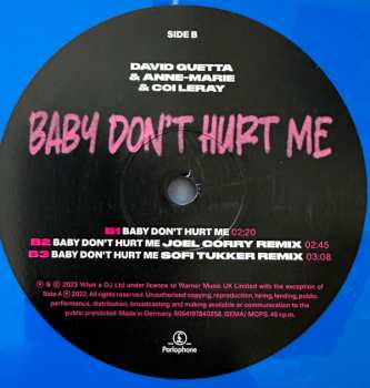 LP David Guetta: I’m Good (Blue) / Baby Don't Hurt Me CLR | LTD