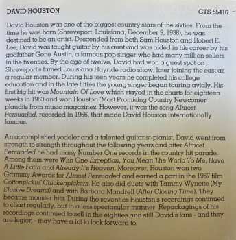 CD David Houston: Almost Persuaded - 20 Greatest Hits