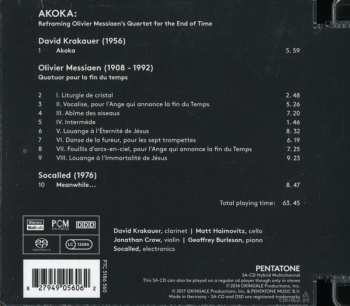 SACD David Krakauer: Akoka: Reframing Messiaen's Quartet For The End Of Time
