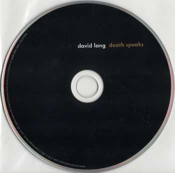 CD David Lang: Death Speaks