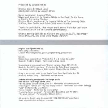 CD David Lang: Music From The Film (Untitled)