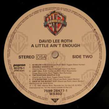 LP David Lee Roth: A Little Ain't Enough