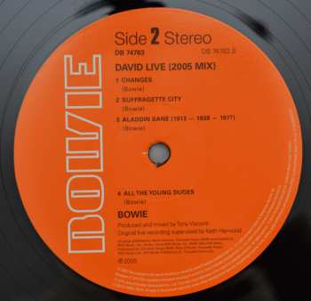3LP David Bowie: David Live