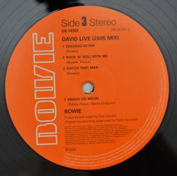 3LP David Bowie: David Live
